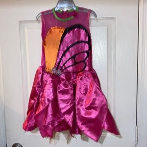 Barbie pink Butterfly Dress costume size small
